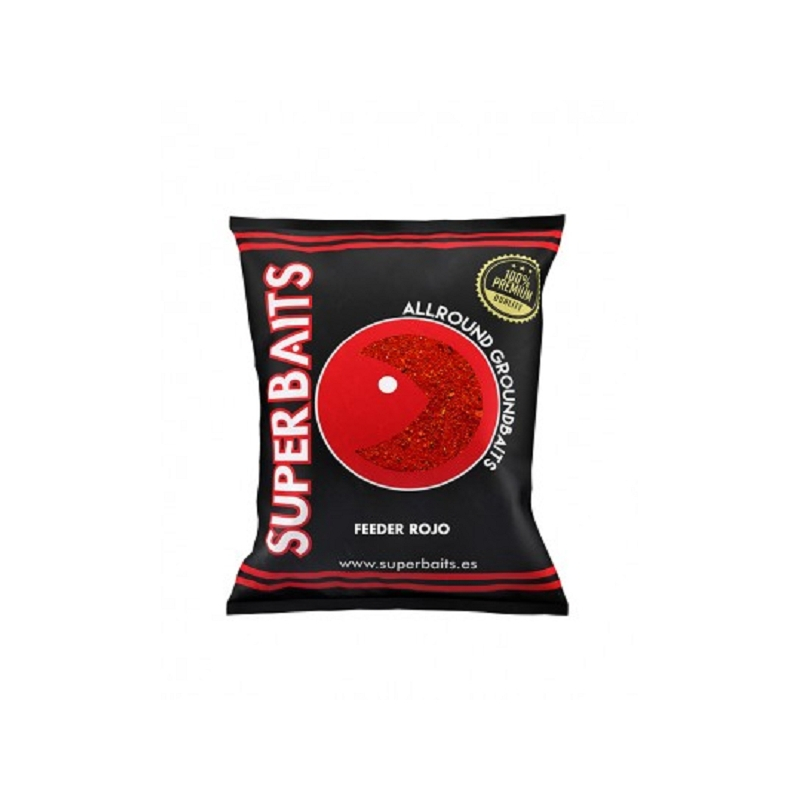 Superbaits Engodo feeder rojo 1kg.