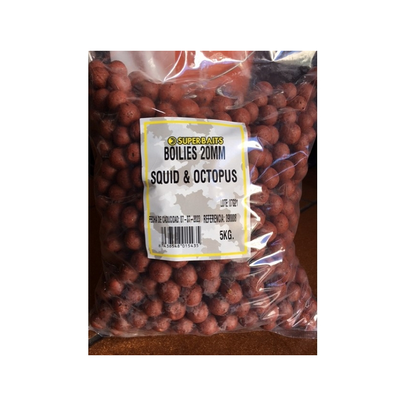 SUPERBAITS BOILIES 20MM S&O 5KG