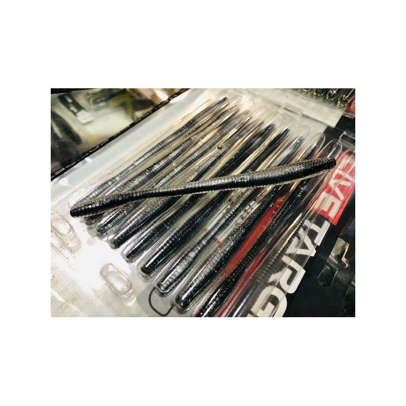 LIVE TARGET 5.5" STRAIGHT TAIL BLACK SILVER