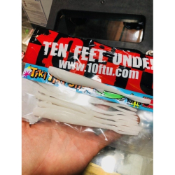 10FTU TIKI TIKI SHAD 4" WHITE