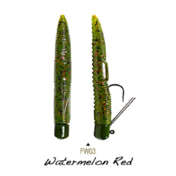 LUNKERHUNT WORM WATERMELON RED FLOTANTE