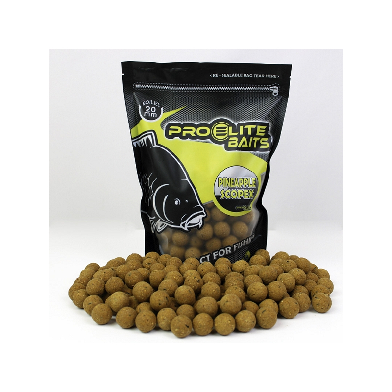 PRO ELITE BOILIES CLASSIC 20MM PIÑA & SCOPEX 800GR