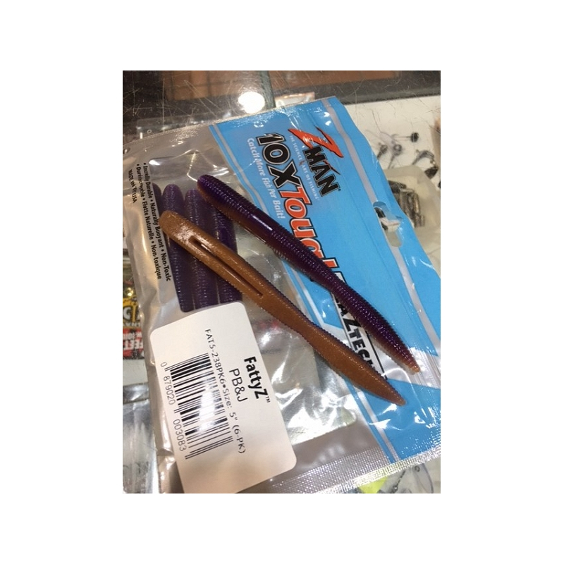 Z-MAN FATTYZ PB&J 5" 6PK FLOTANTE