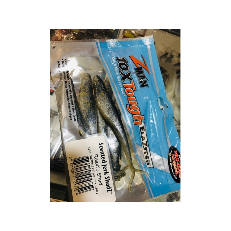 Z-MAN SCENTED JERK SHADZ 5" RALPHS SHAD 5PK
