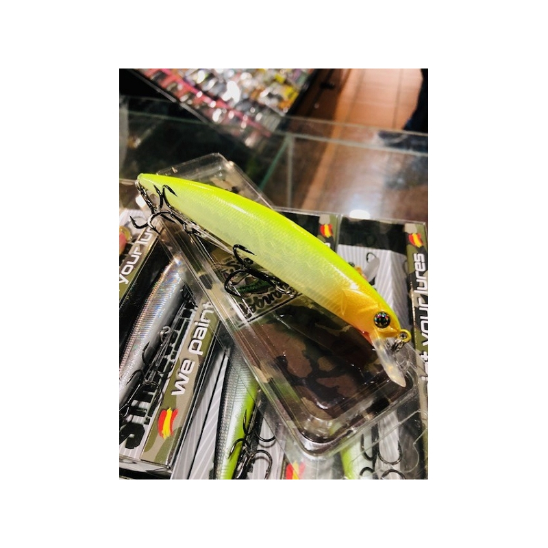 STRANGER BASS JERK 130 A. CHARTREUSE MATE SUSPEN.