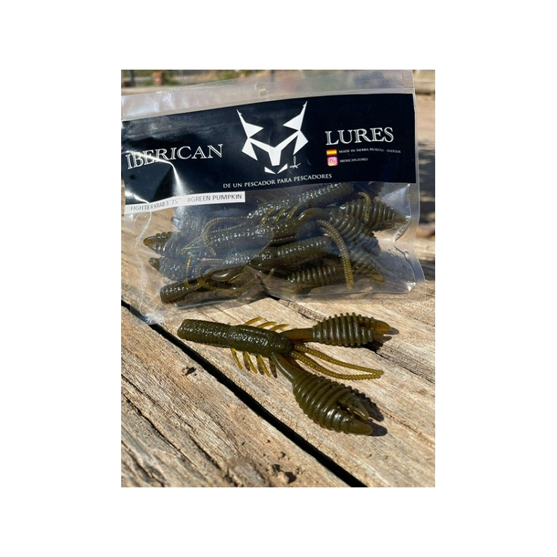 IBERICAN LURES KRAB 5" GREEN PUMKING