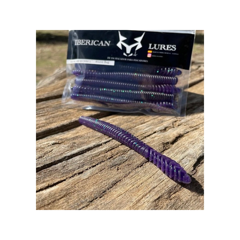 IBERICAN LURES WORM 5" JUNEBUG