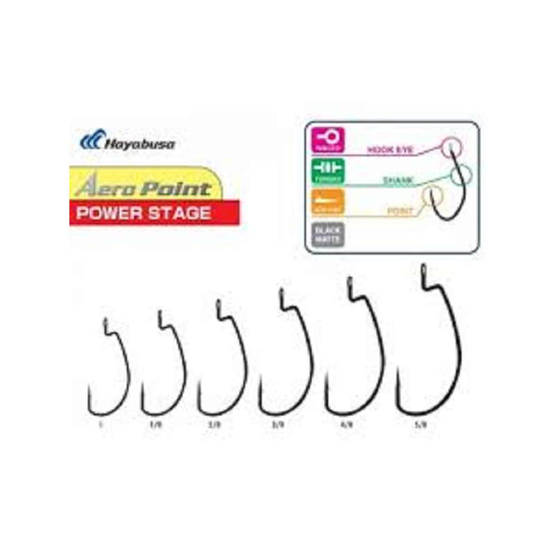 ANZUELO HAYABUSA 5/0 POWERSTAGE ORIGINAL