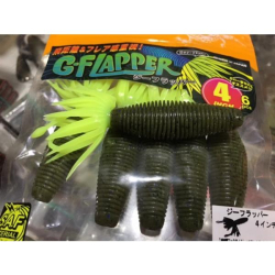 GEECRACK BELLOWS G-FLAPPER 4" GREENPUMPKIN-BLUE-FL