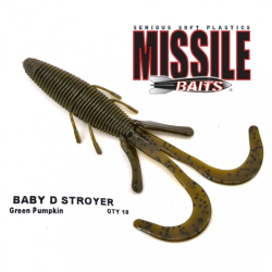 MISSILE BAITS BABY D STROYER GREEN PUMPKIN