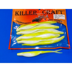 Killer Craft Shad 5", colores WHITE CHARTREUSE