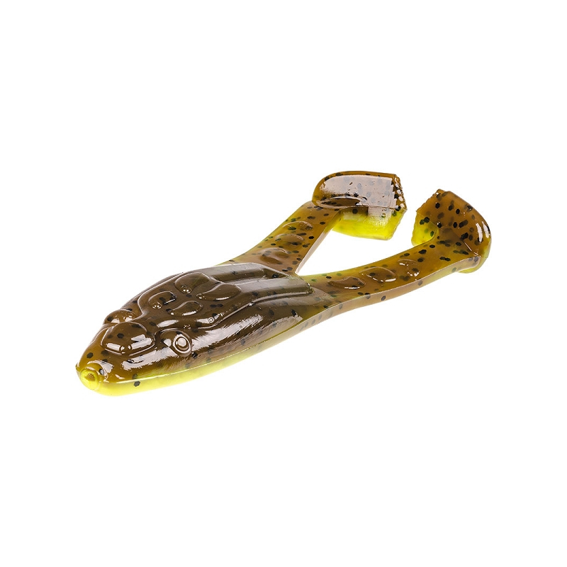 SUPER TOAD - 10cm Green Pumpkin Chartreuse Belly