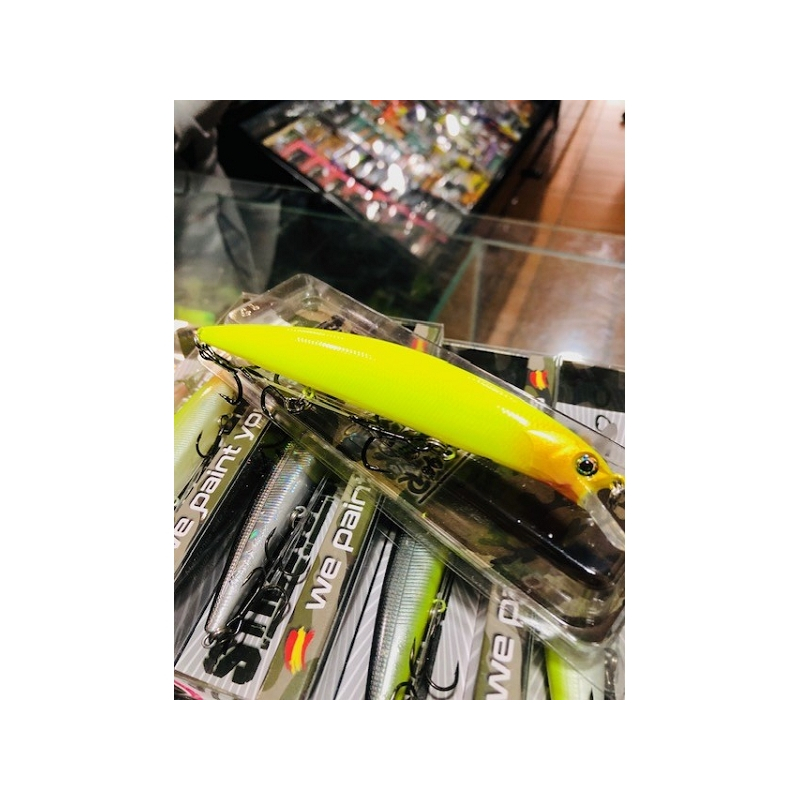 STRANGER BASS JERK 113 AMARILLO FLUOR SUSPEN.