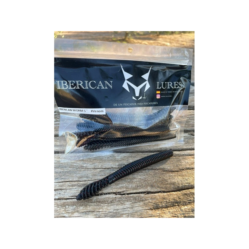 IBERICAN LURES WORM 5" VENOM