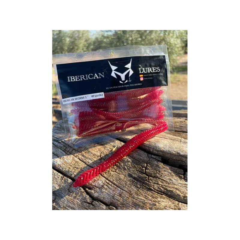 IBERICAN LURES WORM 5" PAPRIKA