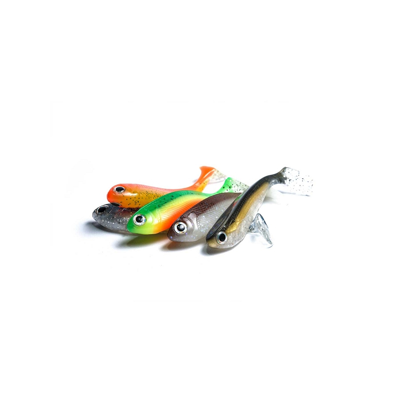 ROSHI SOFT LURE R-SHAD 100 01 P.WHITE