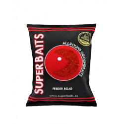 Superbaits Engodo feeder rojo 1kg.