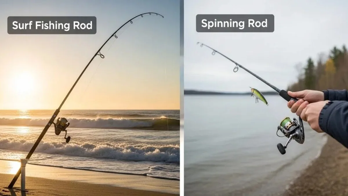 Comparativa de equipo: spinning con caña corta frente a surfcasting con caña larga